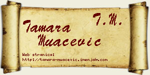 Tamara Muačević vizit kartica
